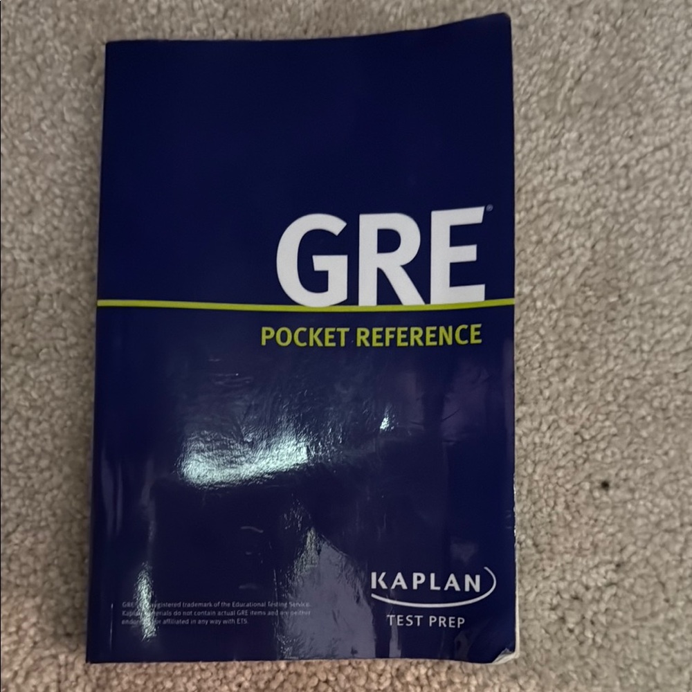 Kaplan GRE Pocket Reference in Blue and White